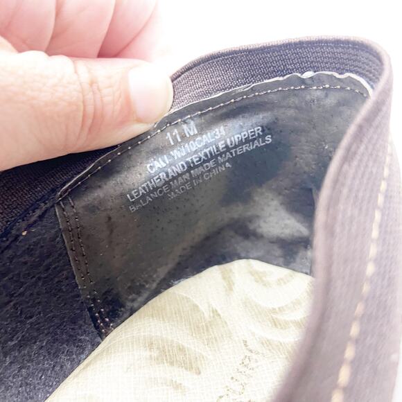 Jambu US 11M Womens Brown Cali Leather Slip On Closed Toe Wedge Heel Clog Shoes - Picture 10 of 12